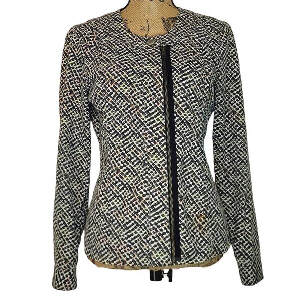 CAbi Multicolored Cliffside Moto Jacket Asymmetrical Small - Picture 2 of 15